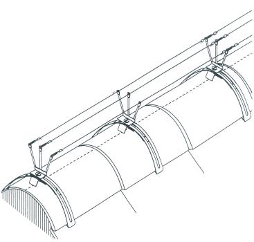 WIREX® Roof Birdwire Holder 3-row